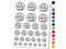 Cute Sleepy Baby Cthulhu Monster Temporary Tattoo Water Resistant Fake Body Art Set Collection